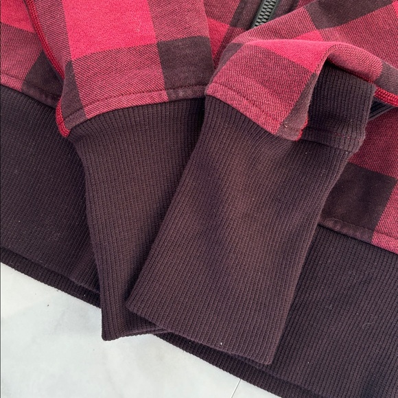Lululemon Hoodie Women’s 4 Buffalo Plaid Scuba Full Zip Lumberjack - Picture 6 of 7